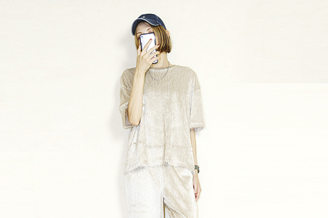 OKIRAKU　（オキラク） shaggy t-shirt BD60404-beige